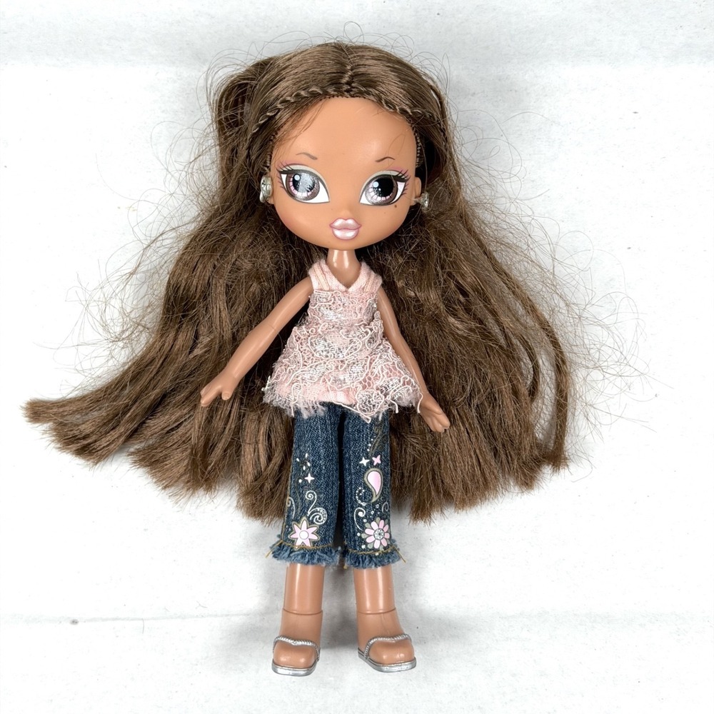 Vintage BRATZ Doll Kidz Yasmin MGA 7" in Top Pants Shoes with Accessories